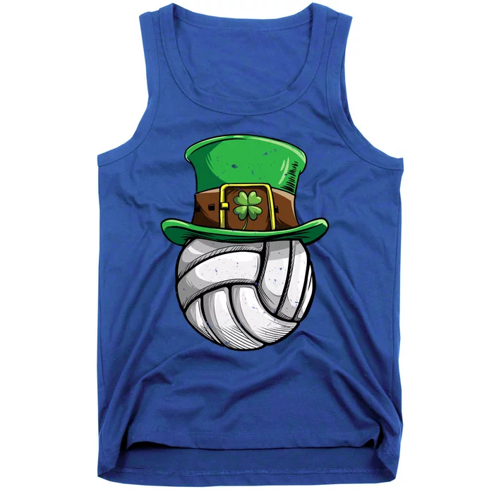 Volleyball St Patricks Day Leprechaun Ball Sports Gift Tank Top