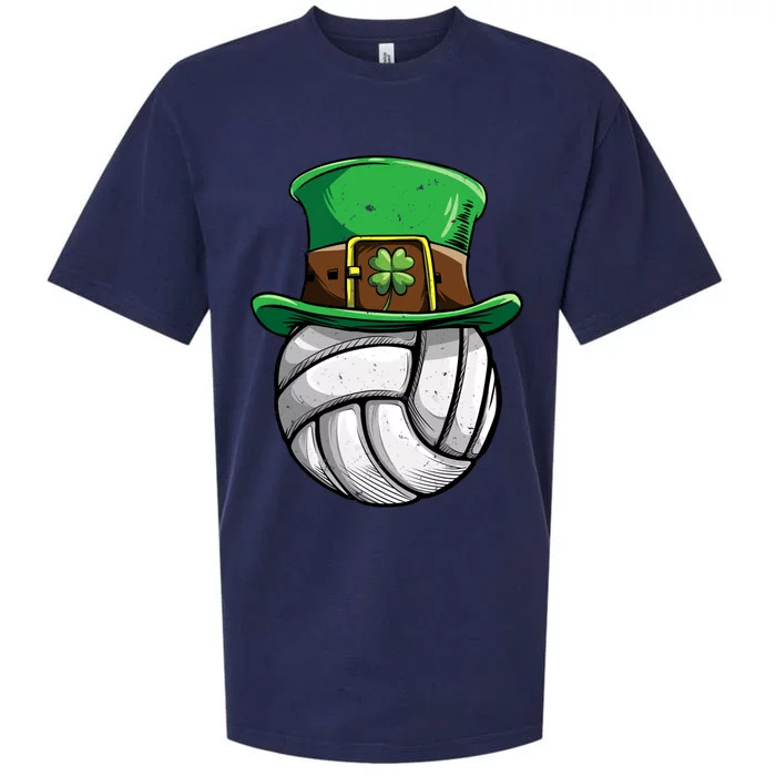 Volleyball St Patricks Day Leprechaun Ball Sports Gift Sueded Cloud Jersey T-Shirt