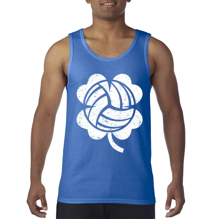 Volleyball St Patricks Day Sports Shamrock Costume Gift Tank Top