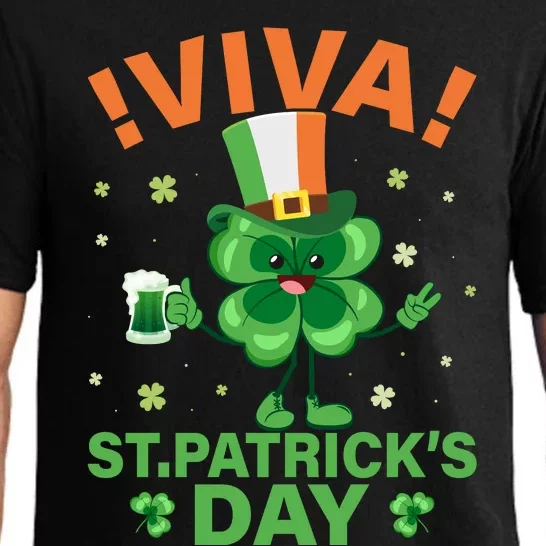 Viva St Patricks Day Funny Drink Pajama Set