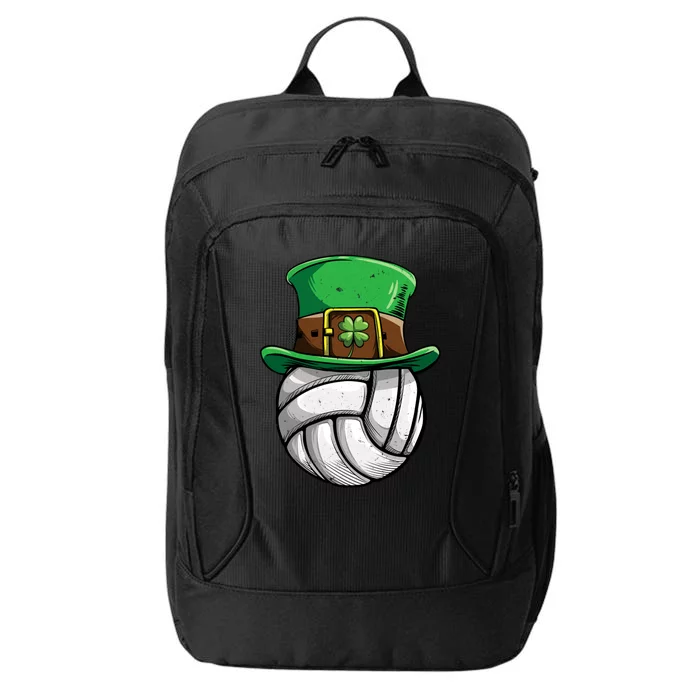 Volleyball St Patricks Day Leprechaun Ball Sports Gift City Backpack