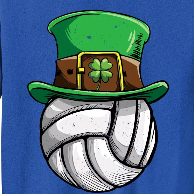 Volleyball St Patricks Day Leprechaun Ball Sports Gift Tall Sweatshirt