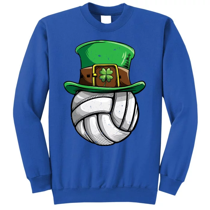 Volleyball St Patricks Day Leprechaun Ball Sports Gift Tall Sweatshirt