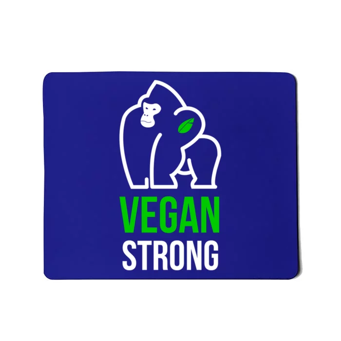 Vegan Strong Plant Powered Gorilla Vegan Lifestyle Funny Gift Mousepad