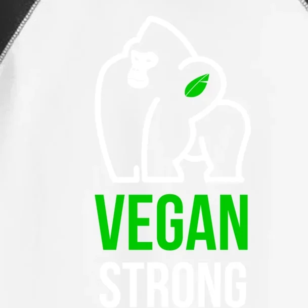 Vegan Strong Plant Powered Gorilla Vegan Lifestyle Funny Gift Toddler Fine Jersey T-Shirt