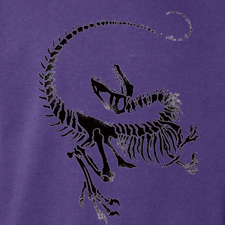 Velociraptor Skeleton Print Toddler Hoodie