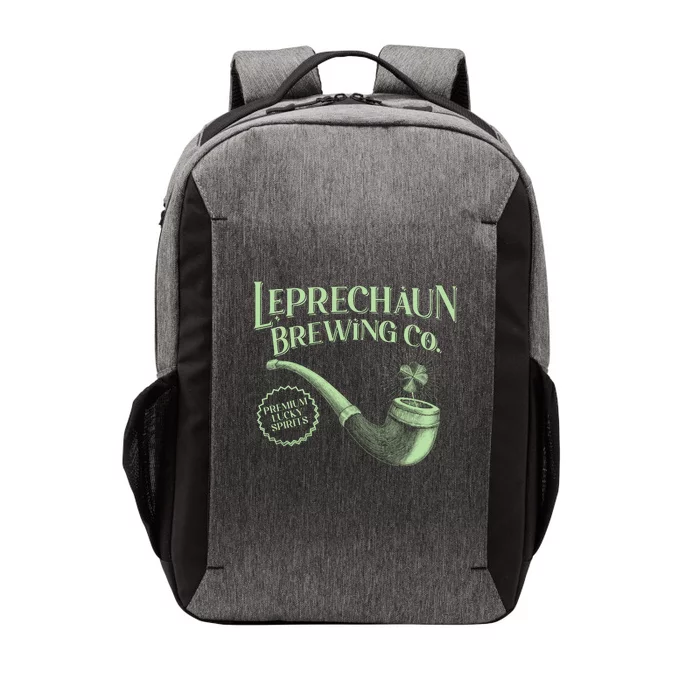 Vintage St Patrick's Day Leprechaun Brewing Co Premium Lucky Spirits Vector Backpack