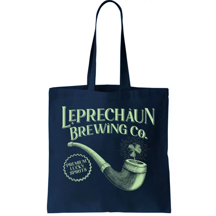 Vintage St Patrick's Day Leprechaun Brewing Co Premium Lucky Spirits Tote Bag