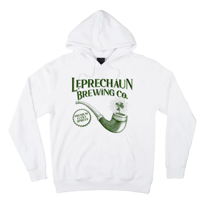 Vintage St Patrick's Day Leprechaun Brewing Co Premium Lucky Spirits Hoodie