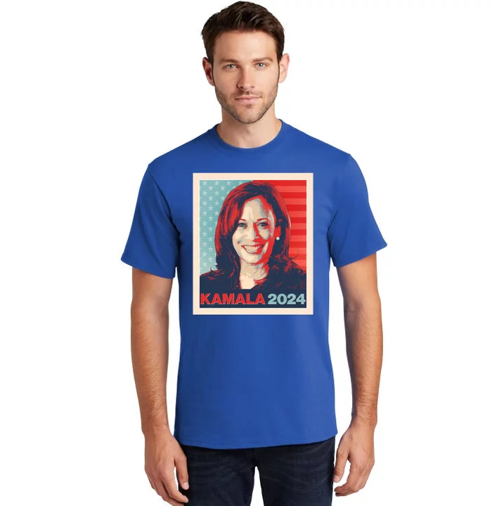 Vintage Style Poster Vote Kamala Harris 2024 Tall T-Shirt