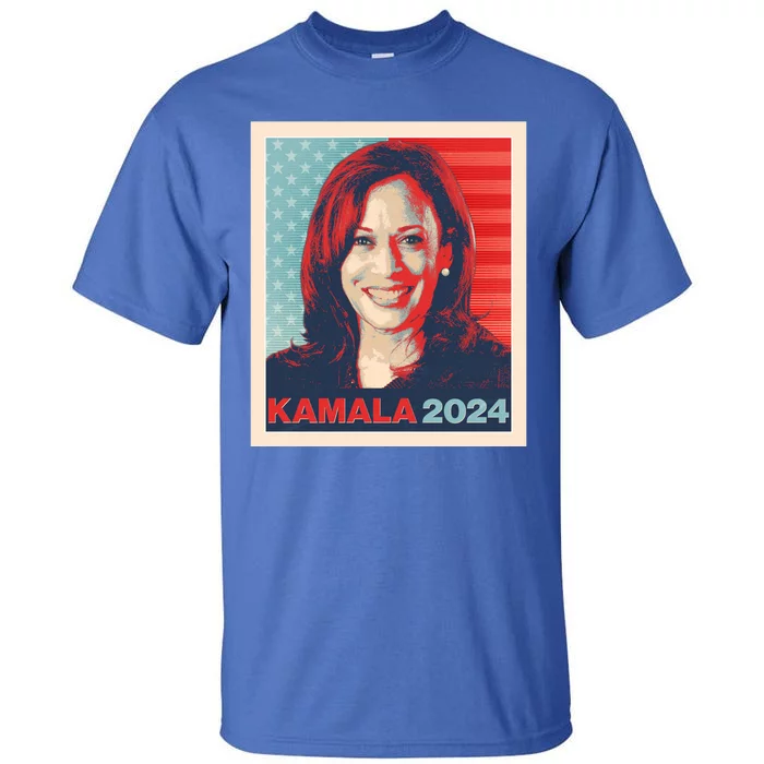 Vintage Style Poster Vote Kamala Harris 2024 Tall T-Shirt