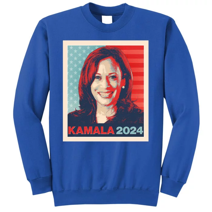 Vintage Style Poster Vote Kamala Harris 2024 Tall Sweatshirt