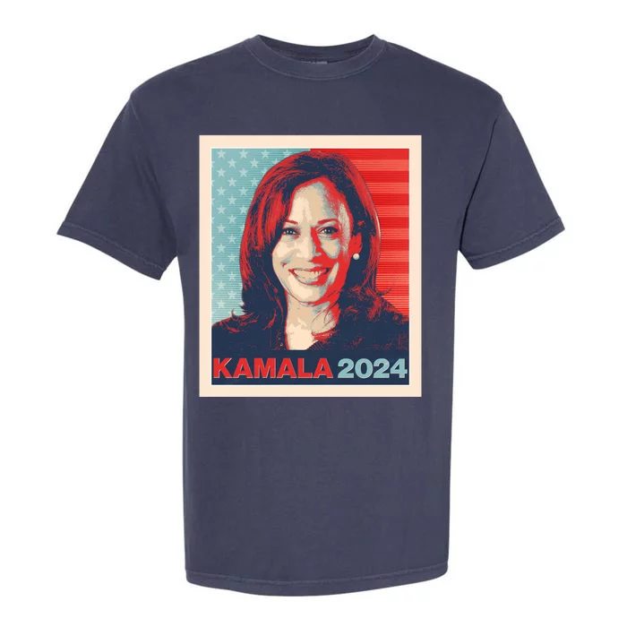 Vintage Style Poster Vote Kamala Harris 2024 Garment-Dyed Heavyweight T-Shirt