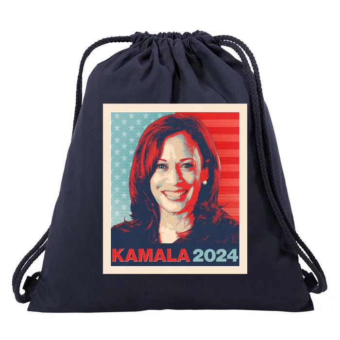 Vintage Style Poster Vote Kamala Harris 2024 Drawstring Bag