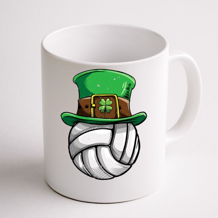 Volleyball St Patricks Day Leprechaun Ball Sports Meaningful Gift Front & Back Coffee Mug