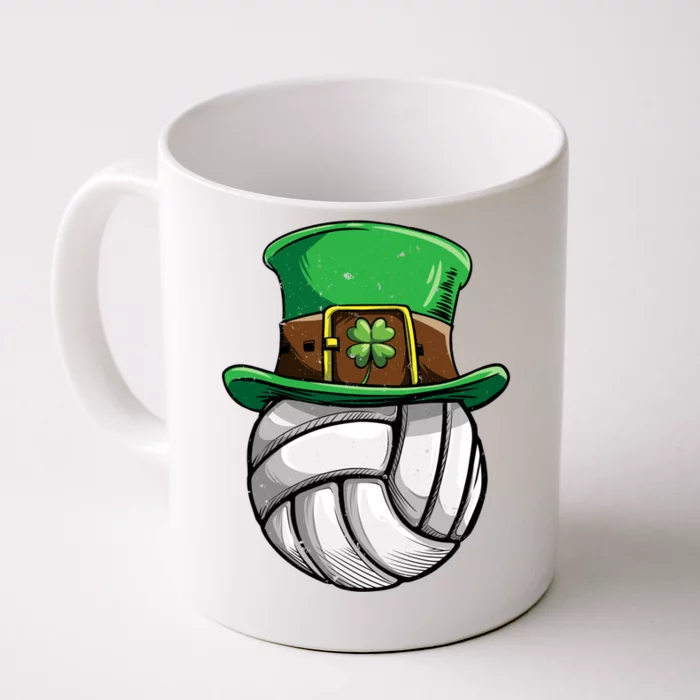 Volleyball St Patricks Day Leprechaun Ball Sports Meaningful Gift Front & Back Coffee Mug