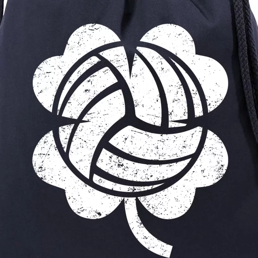 Volleyball St Patricks Day Sports Shamrock Costume Cool Gift Drawstring Bag