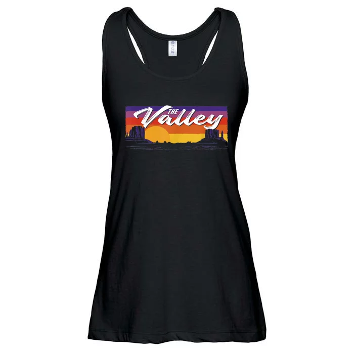 Vintage Sunset Phoenix Arizona, Phoenix Basketball Ladies Essential Flowy Tank