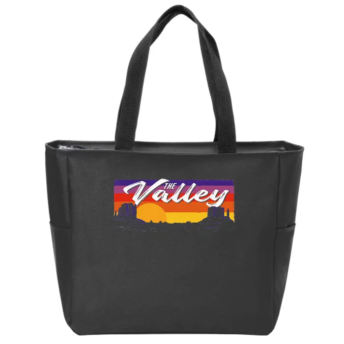 Vintage Sunset Phoenix Arizona Classic Arizona Zip Tote Bag