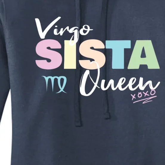 Virgo Sista Queen Zodiac Sign For Proud Virgo Gift Women's Pullover Hoodie