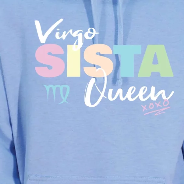 Virgo Sista Queen Zodiac Sign For Proud Virgo Gift Unisex Surf Hoodie