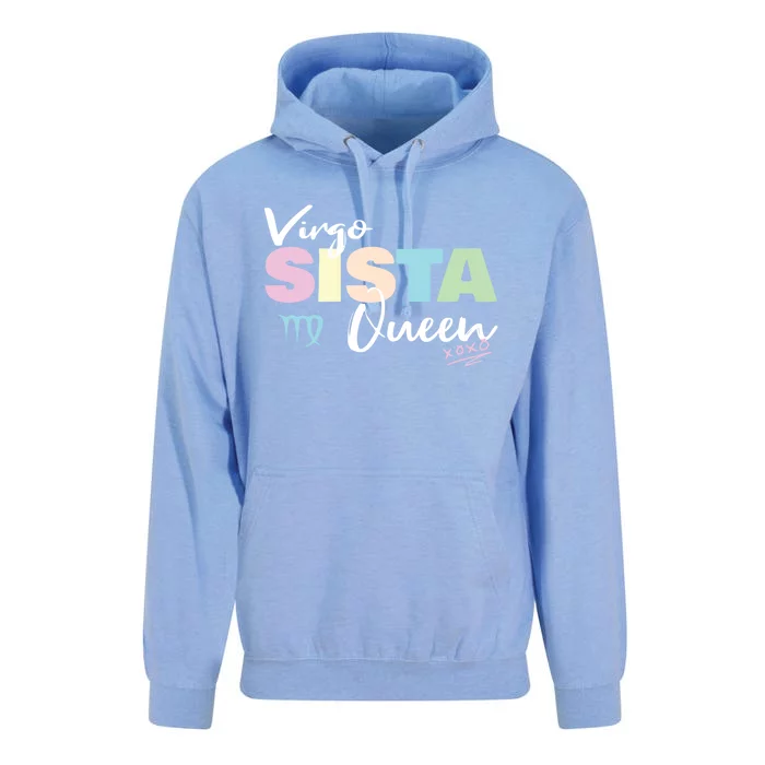 Virgo Sista Queen Zodiac Sign For Proud Virgo Gift Unisex Surf Hoodie