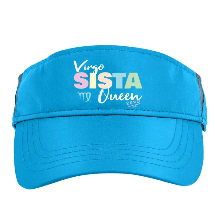 Virgo Sista Queen Zodiac Sign For Proud Virgo Gift Adult Drive Performance Visor