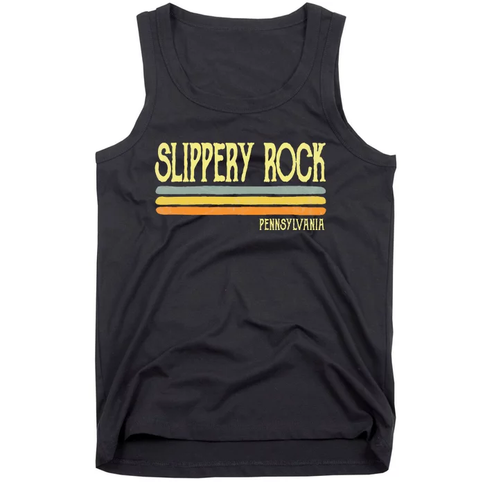 Vintage Slippery Rock Pennsylvania Pa Souvenir Tank Top