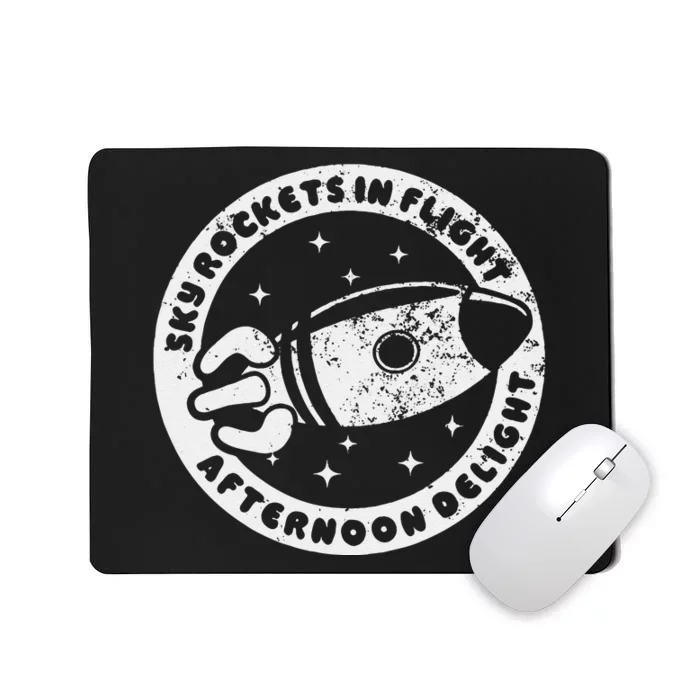 Vintage Sky Rockets In Flight Afternoon Delight Mousepad