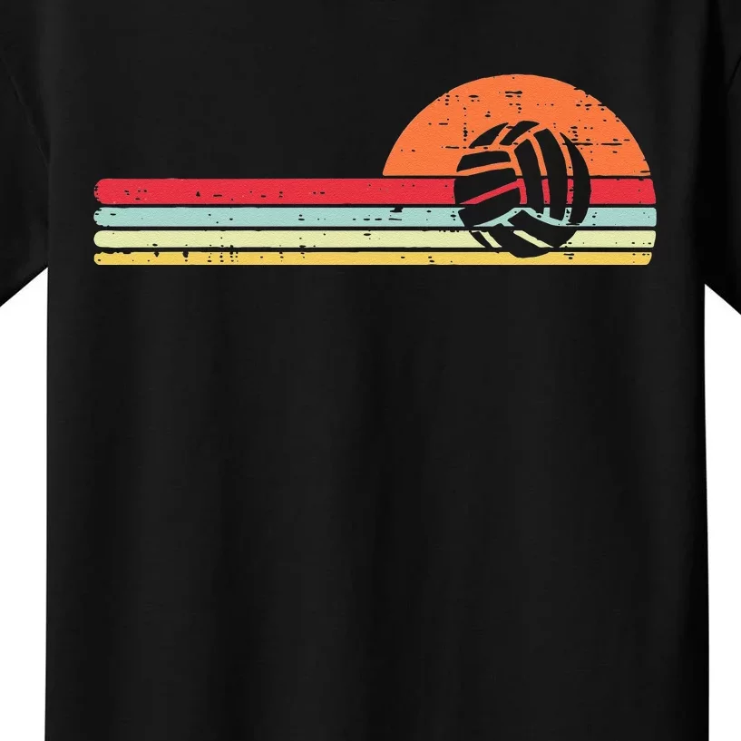 Volleyball Sunset Retro Chest Coach Player Men Women Kids T-Shirt