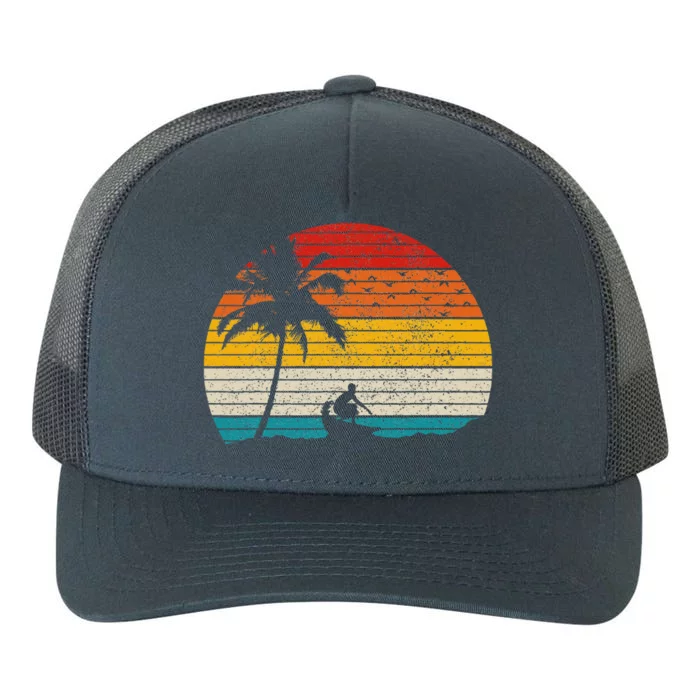 Vintage Surfer Retro Surfing Beach Surf Yupoong Adult 5-Panel Trucker Hat