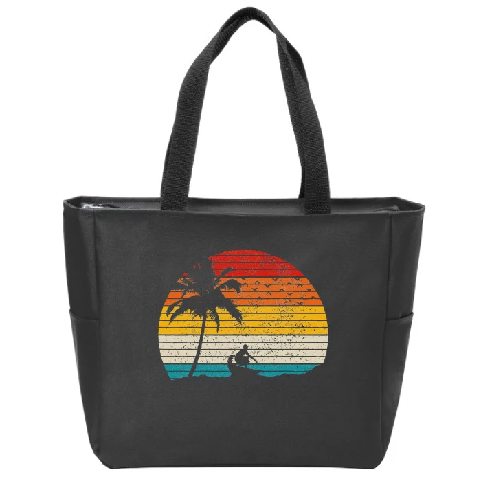 Vintage Surfer Retro Surfing Beach Surf Zip Tote Bag