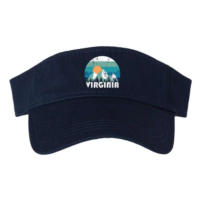 Virginia State Retro Vintage Valucap Bio-Washed Visor