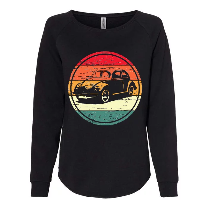 Vintage Sun Retro Sunset Tuning Beetle Car Vintage Car Womens California Wash Sweatshirt