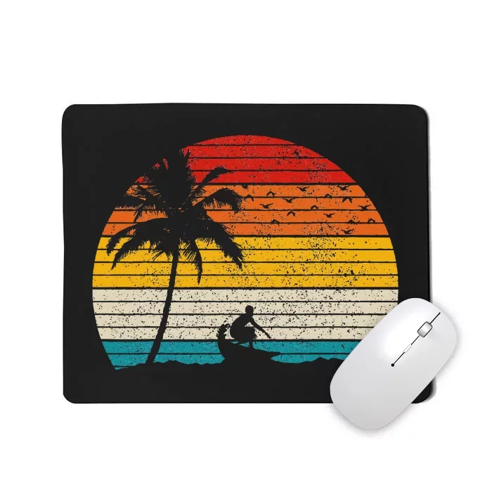 Vintage Surfer Retro Surfing Beach Surf Mousepad