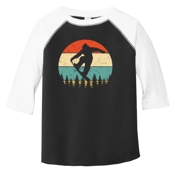 Vintage Snowboarding Retro Snowboard Toddler Fine Jersey T-Shirt