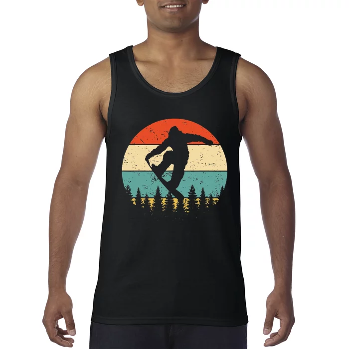 Vintage Snowboarding Retro Snowboard Tank Top