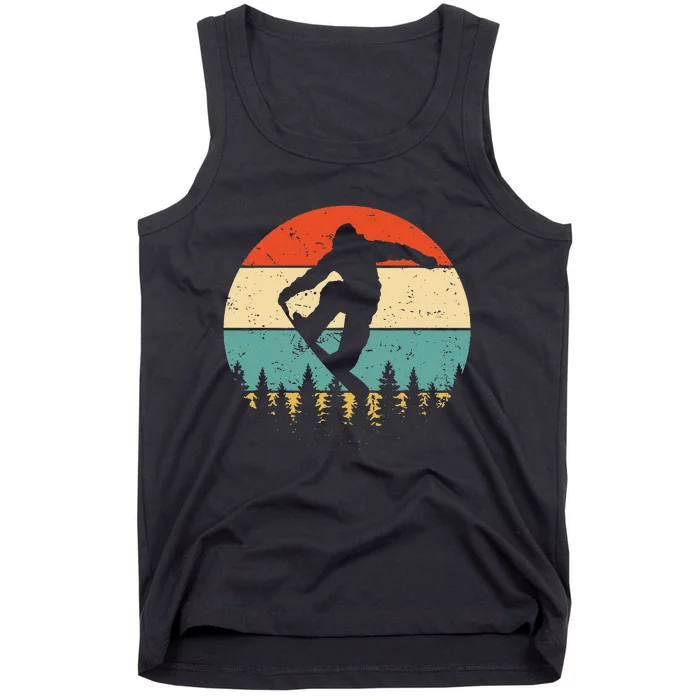 Vintage Snowboarding Retro Snowboard Tank Top