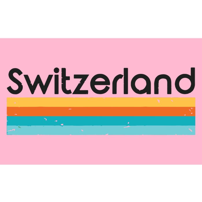 Vintage Switzerland Retro Design Bumper Sticker