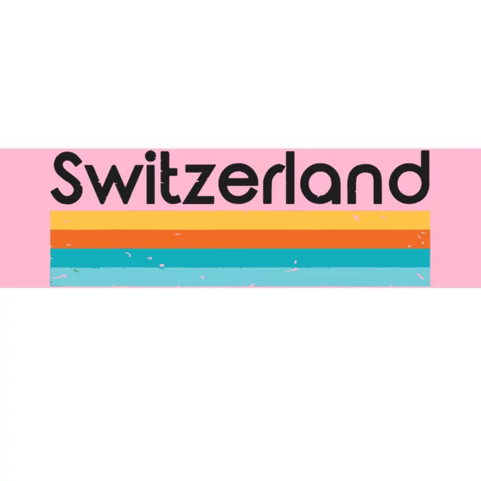 Vintage Switzerland Retro Design Bumper Sticker