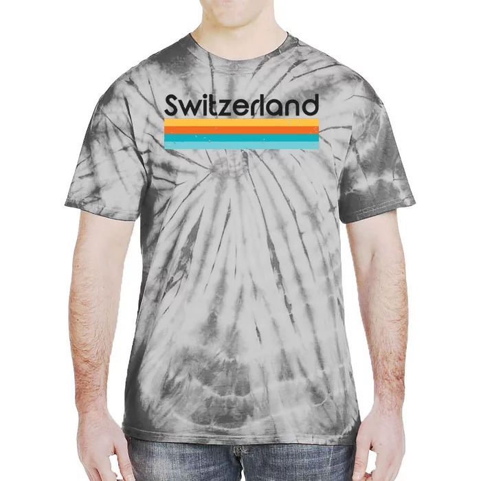 Vintage Switzerland Retro Design Tie-Dye T-Shirt