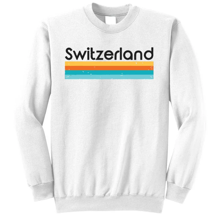 Vintage Switzerland Retro Design Sweatshirt