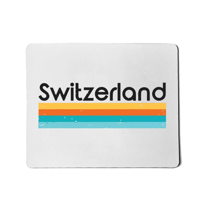 Vintage Switzerland Retro Design Mousepad