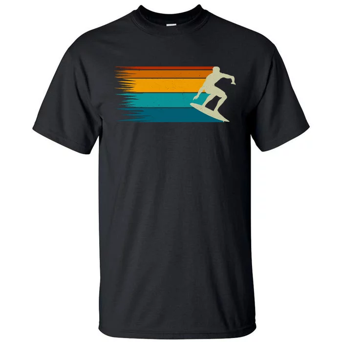 Vintage Surfer Retro Surfing Beach Surf Tall T-Shirt