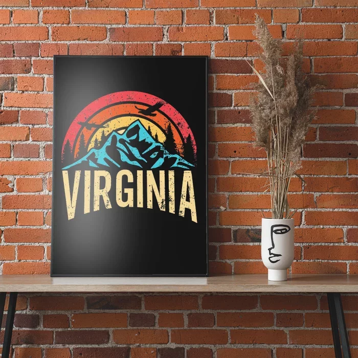 Virginia State Retro Virginia Poster