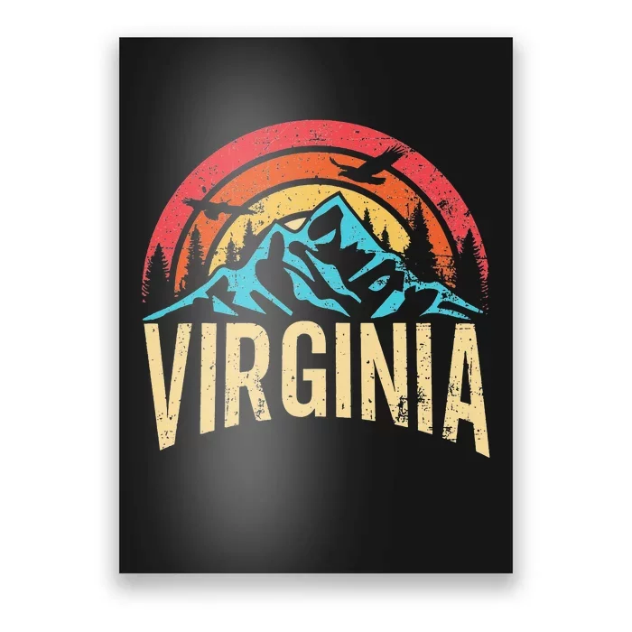 Virginia State Retro Virginia Poster