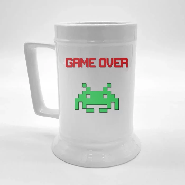 Vintage Style Retro Gaming Gift Video Games Gift Front & Back Beer Stein