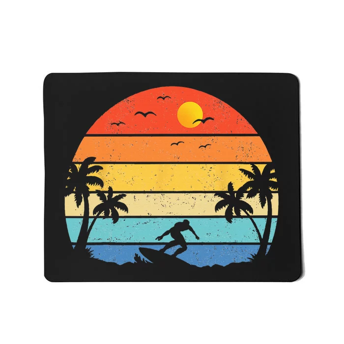 Vintage Surfer Retro Surfing Beach Surf Mousepad