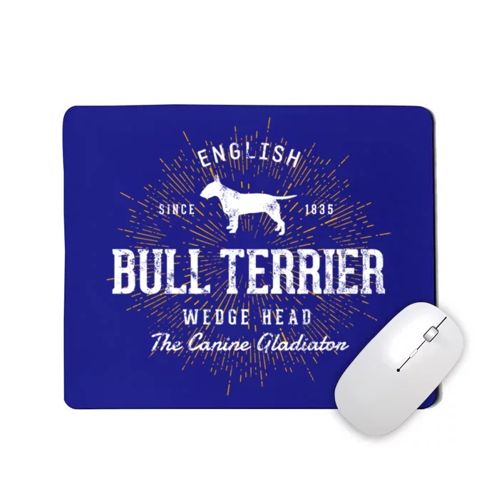 Vintage Style Retro Bull Terrier Gift Mousepad