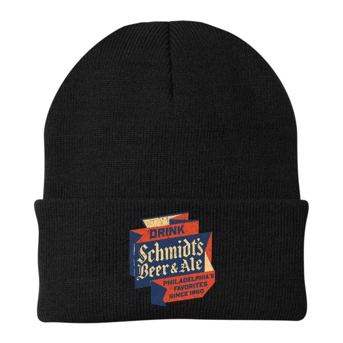 Vintage SchmidtS Retro Defunct Beer And Ale Knit Cap Winter Beanie